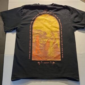 Empyre Imperium Black T-Shirt featuring a "Strive for Victory" portrait graphic